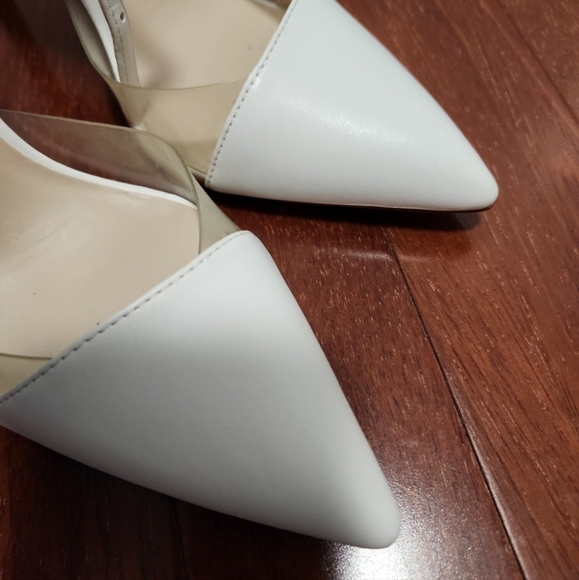 Zara Basic White Ankle Strap Pumps - Picture 4 of 10